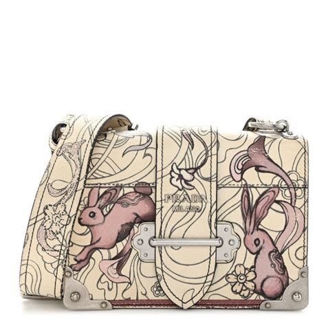 prada x james jean bunny cahier handbag|PRADA X JAMES JEAN Glace Calfskin Rabbit Print .